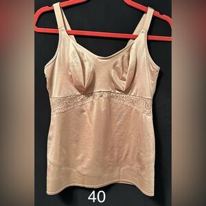 Ruby ribbon full support lace camisole